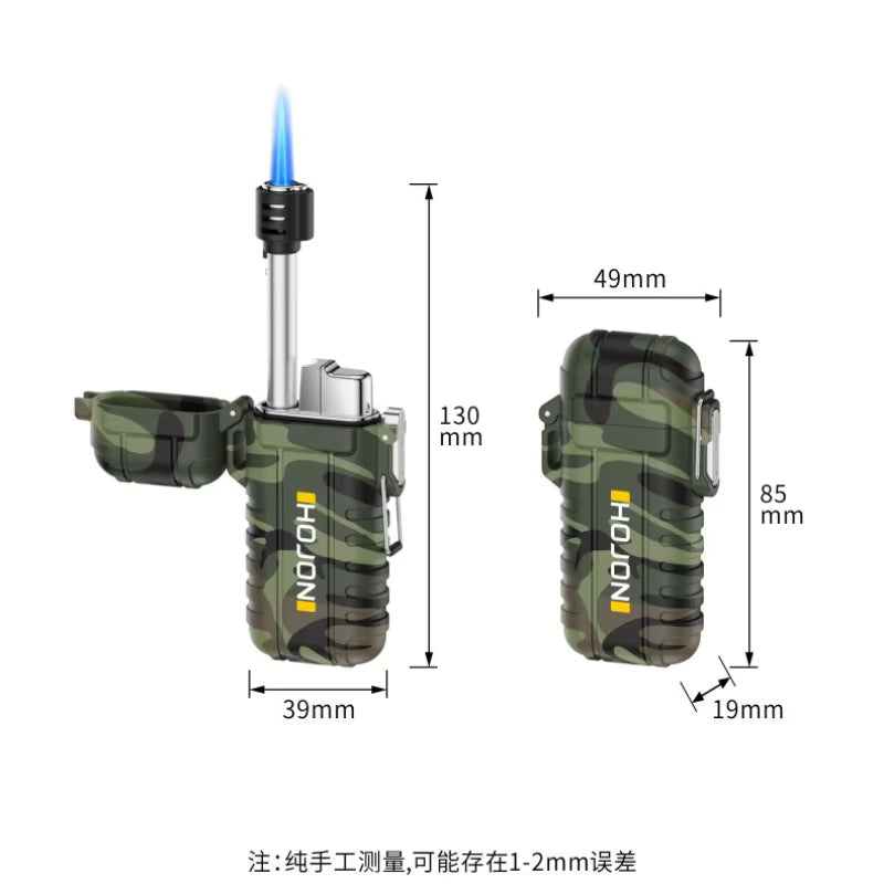 Telescopic Waterproof Butane Lighter with lanyard