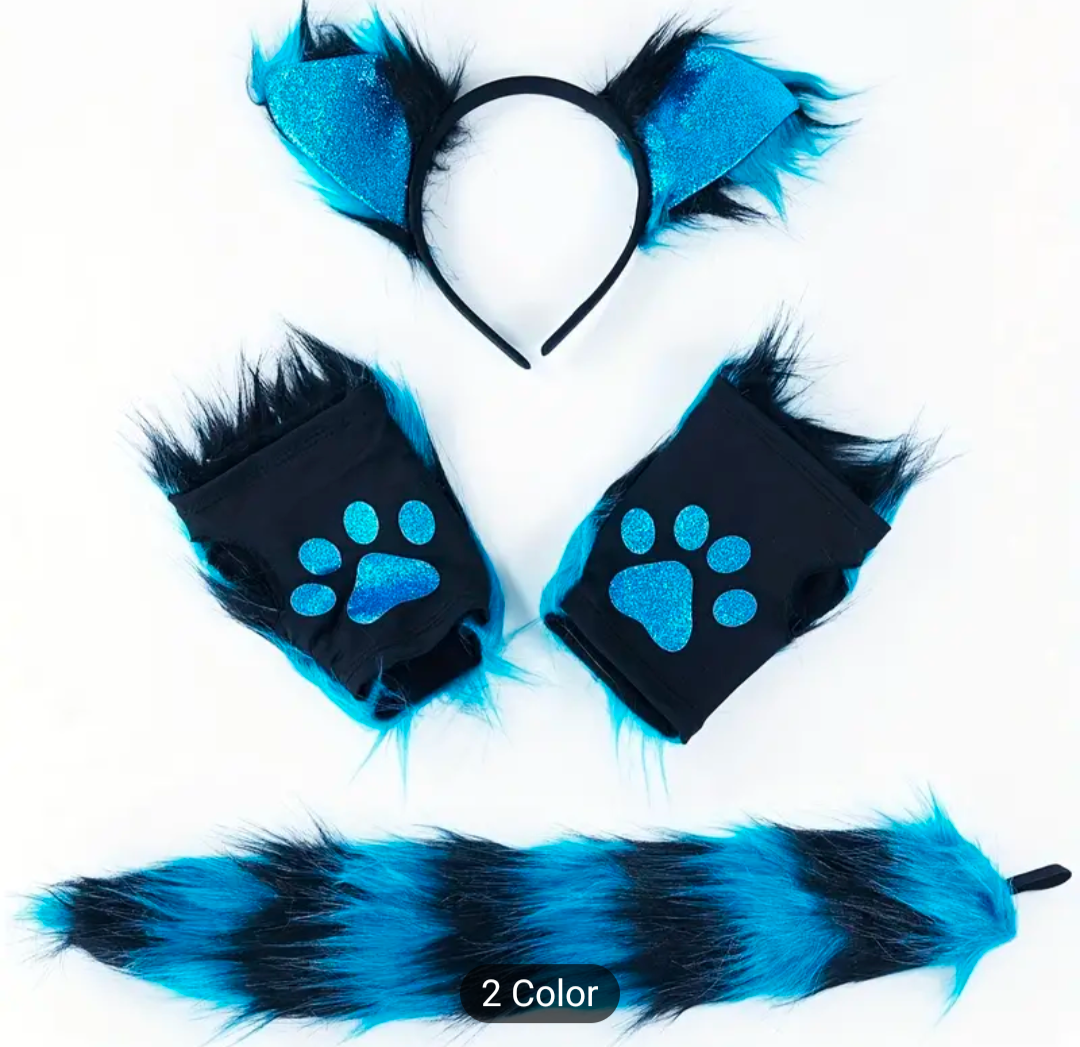 Ears Gloves and Tail