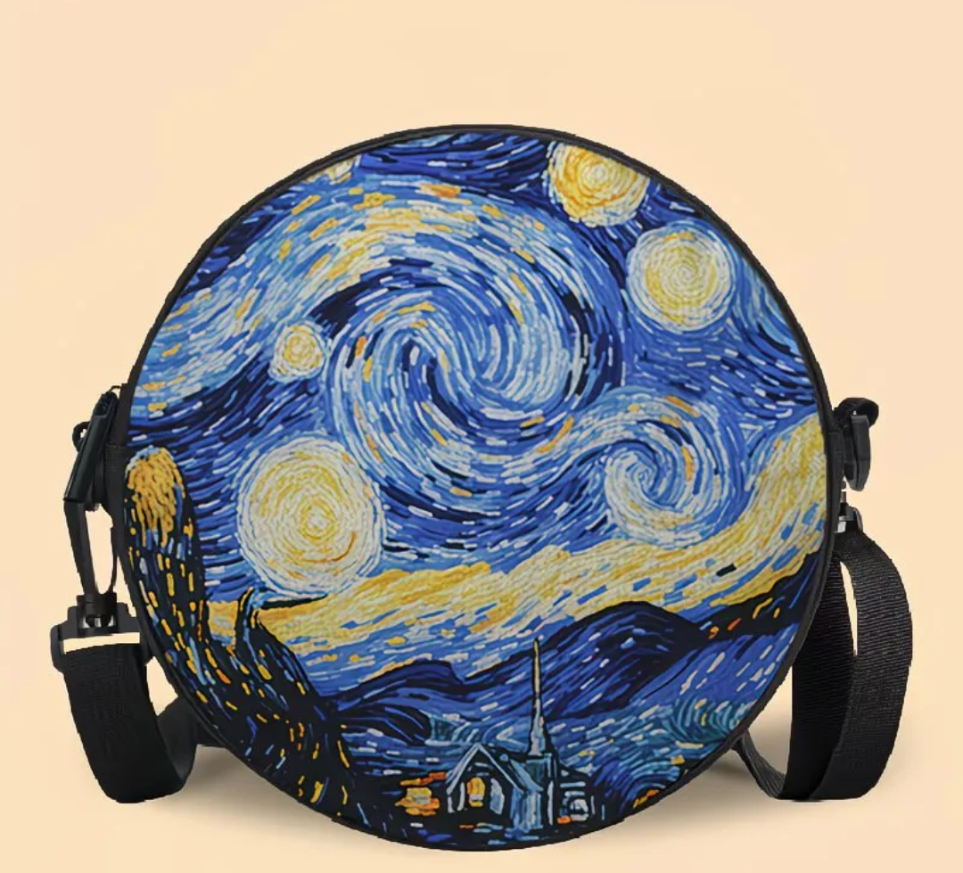 Starry Night Purse Van Gogh Starry Night Backpack Purse