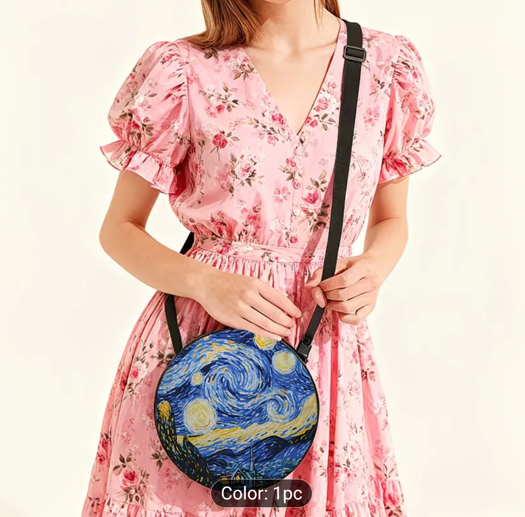 Starry Night Purse Van Gogh Starry Night Backpack Purse