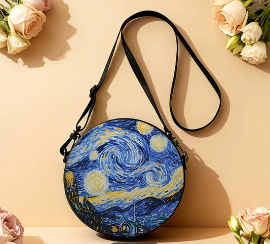 Starry Night Purse Van Gogh Starry Night Backpack Purse
