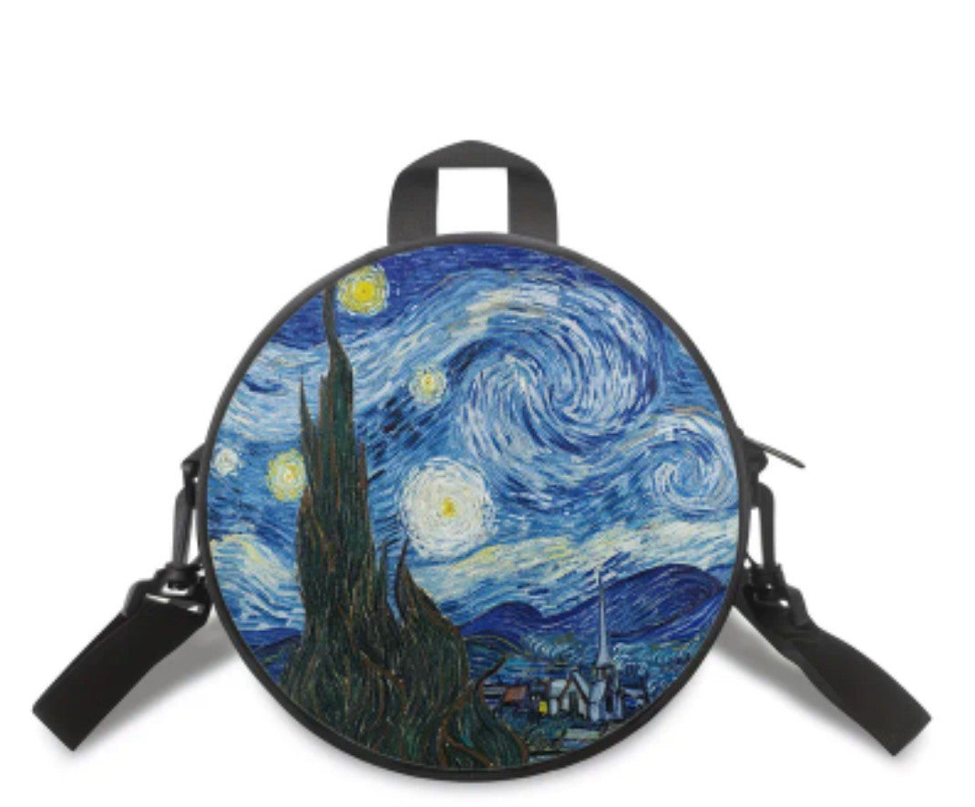 Starry Night Purse Van Gogh Starry Night Backpack Purse