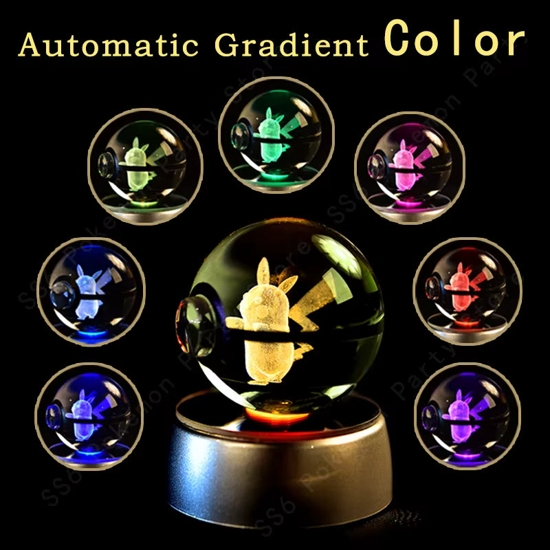 Pokemon Light Up Crystal Ball, Color Changing