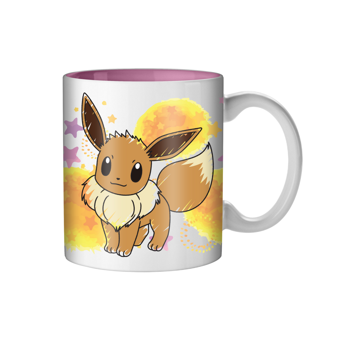 Pokemon Eevee Star Splatter 20oz Ceramic Mug
