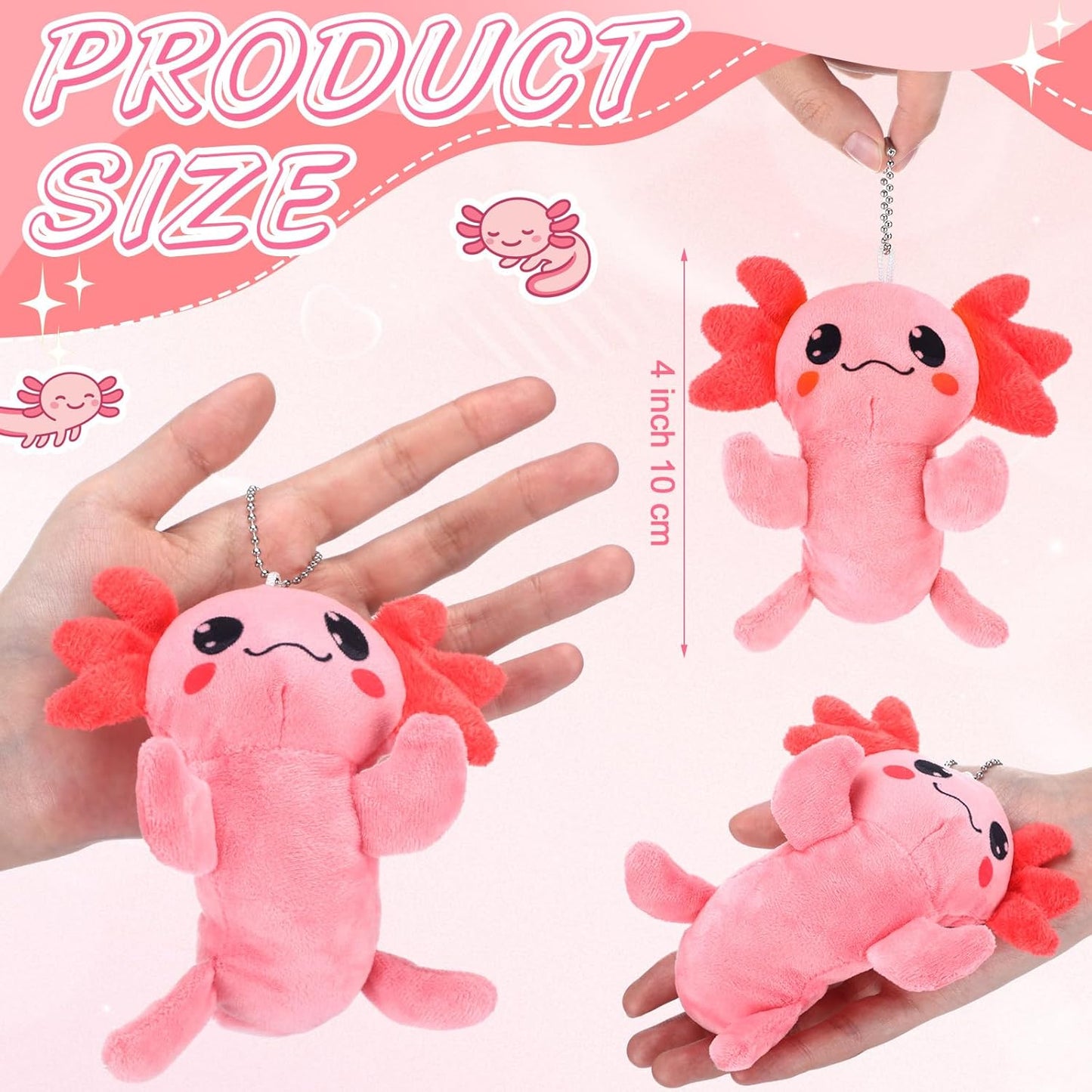 Axolotl Stuffy Key Chain