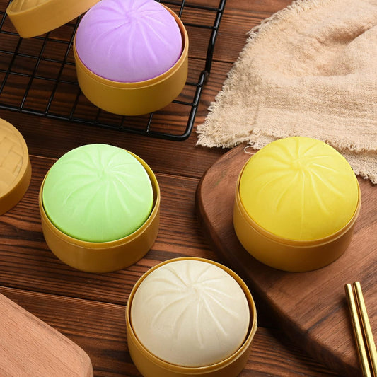 Colorful Dumpling squish Ball Fidget Toy, Stress Ball