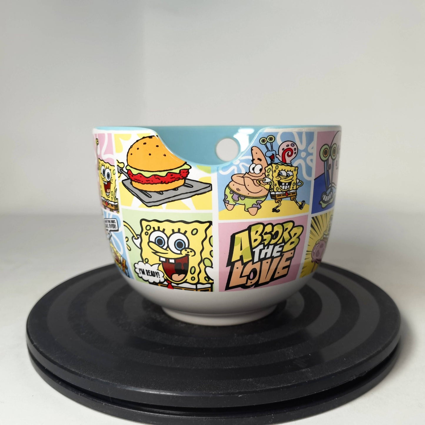 Spongebob Comic Panels 20oz Ceramic Ramen Bowl w/ Chopsticks