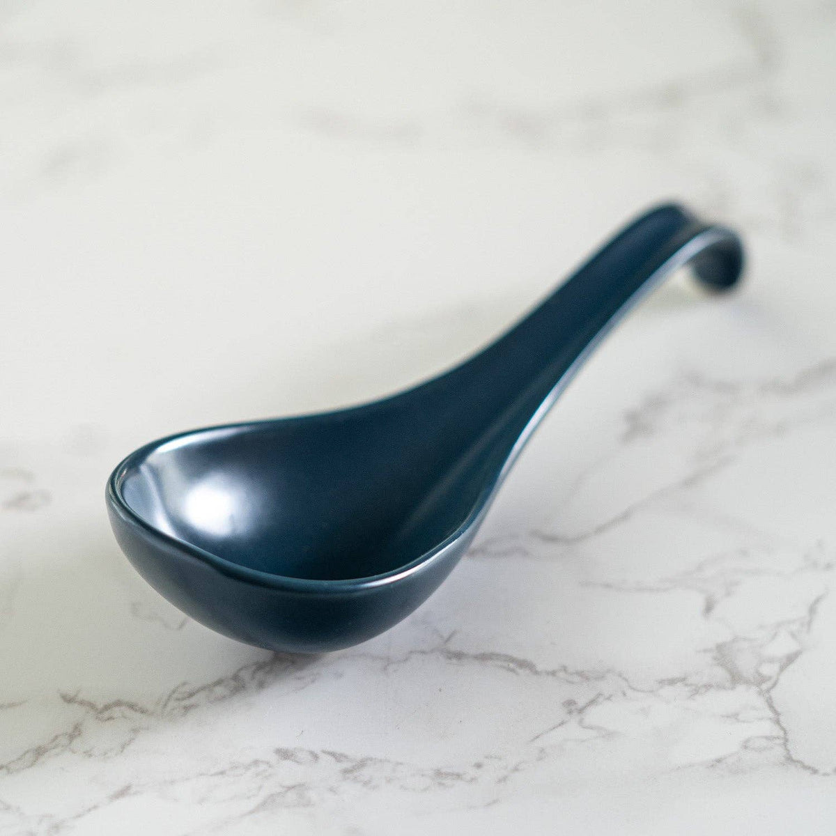 5.9"L Porcelain Soup Spoon Navy (10/240)