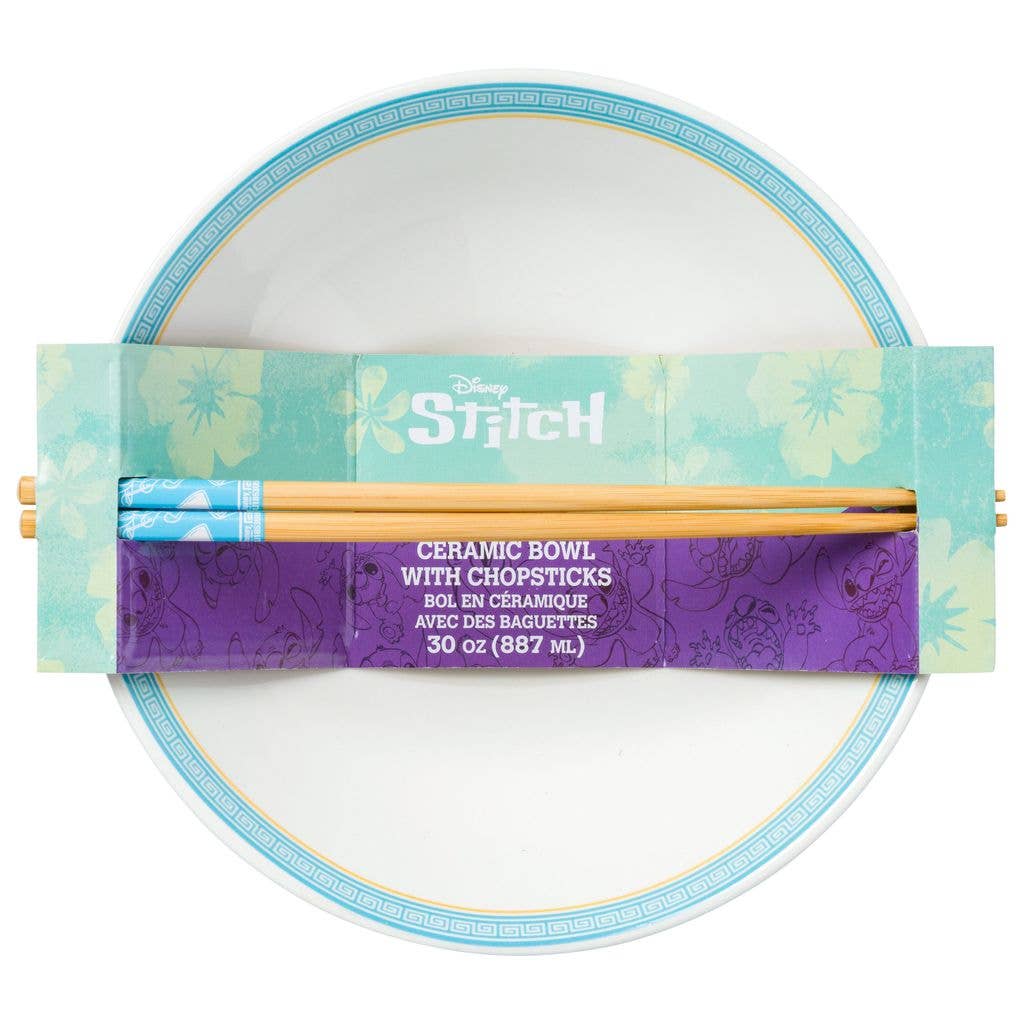 Lilo & Stitch Travelling Stitch 30oz Ceramic Ramen Bowl