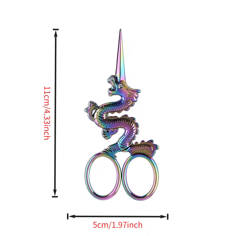 Metal Rainbow Dragon Scissors