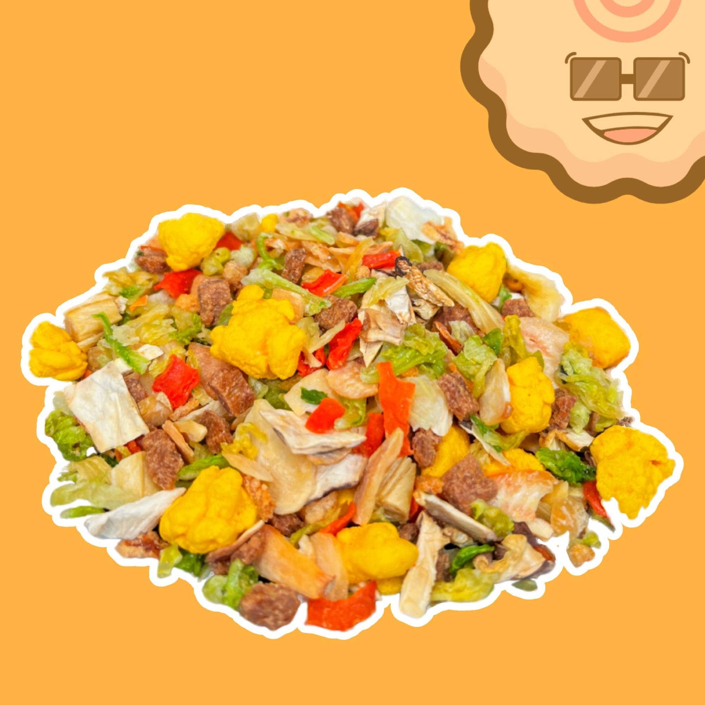 Spicy Garlic Dried Toppings Mix - 14 oz