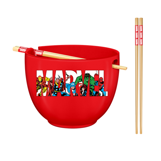 Marvel Comics Boxed 20oz. Ceramic Ramen Bowl with Chopsticks