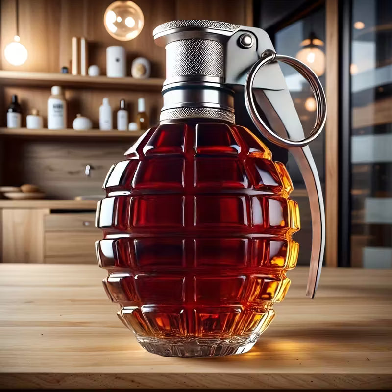 Grenade Glass Decanter