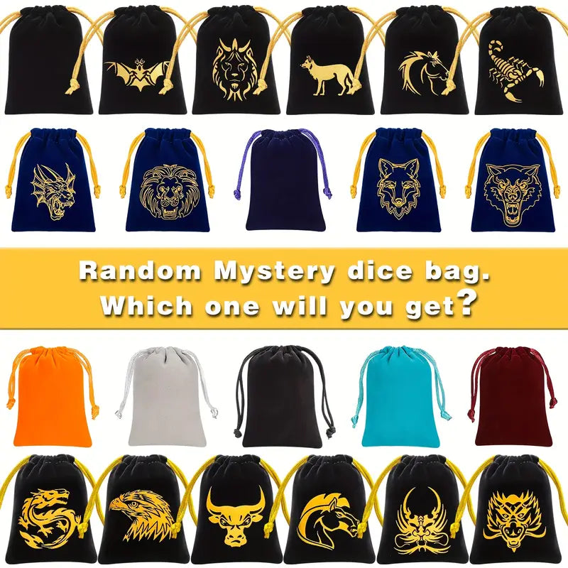 Mystery DND Dice Set with Dice Bag