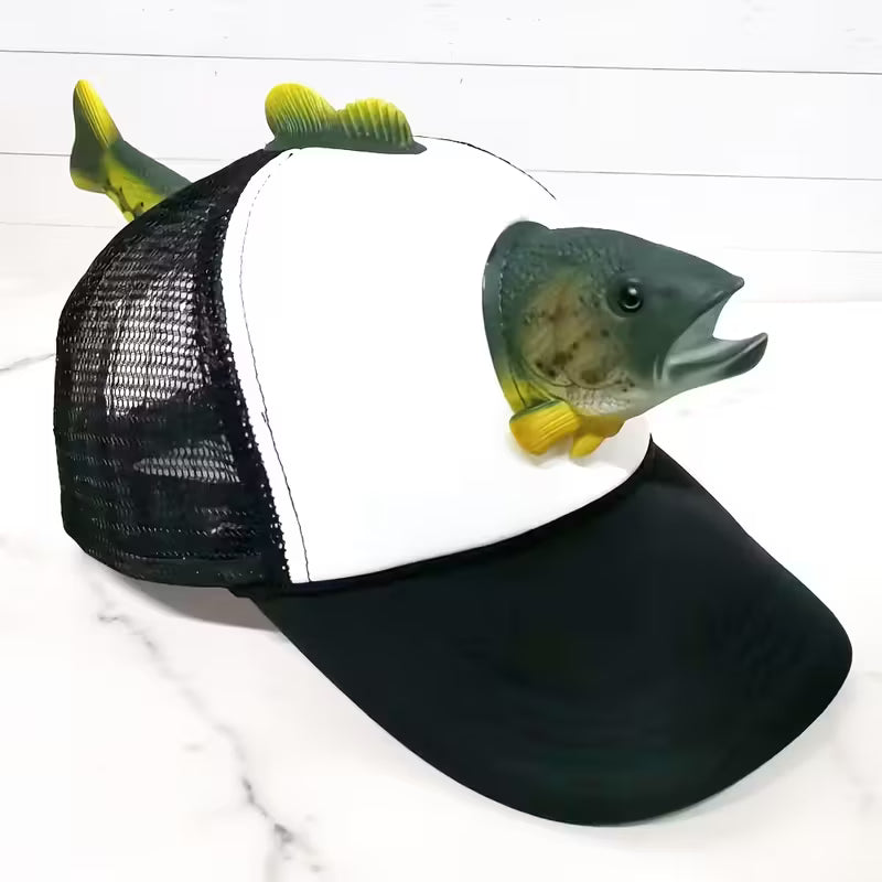 3D Animal Trout Hat Decorative Unique Headwear