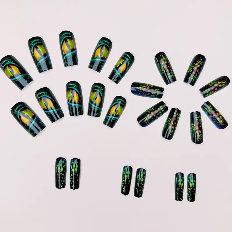 24pcs Snake Press on Nails