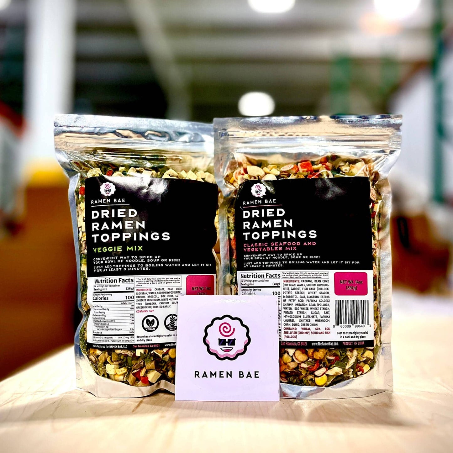 Classic Seafood and Vegetables Dried Toppings Mix - 14 oz