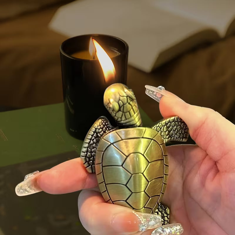 Metal Turtle Butane Torch Lighter Refillable