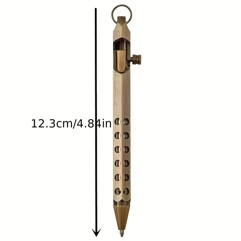 Ballpoint Pen, Metal Signature Pen, Business Gift Pen with Keychain Hole