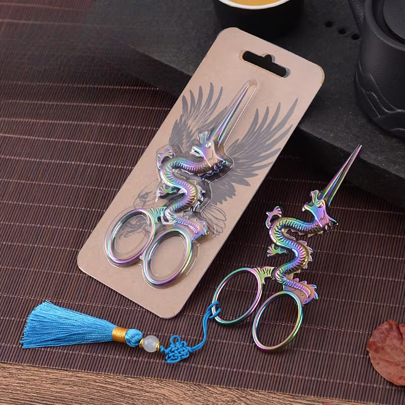 Metal Rainbow Dragon Scissors