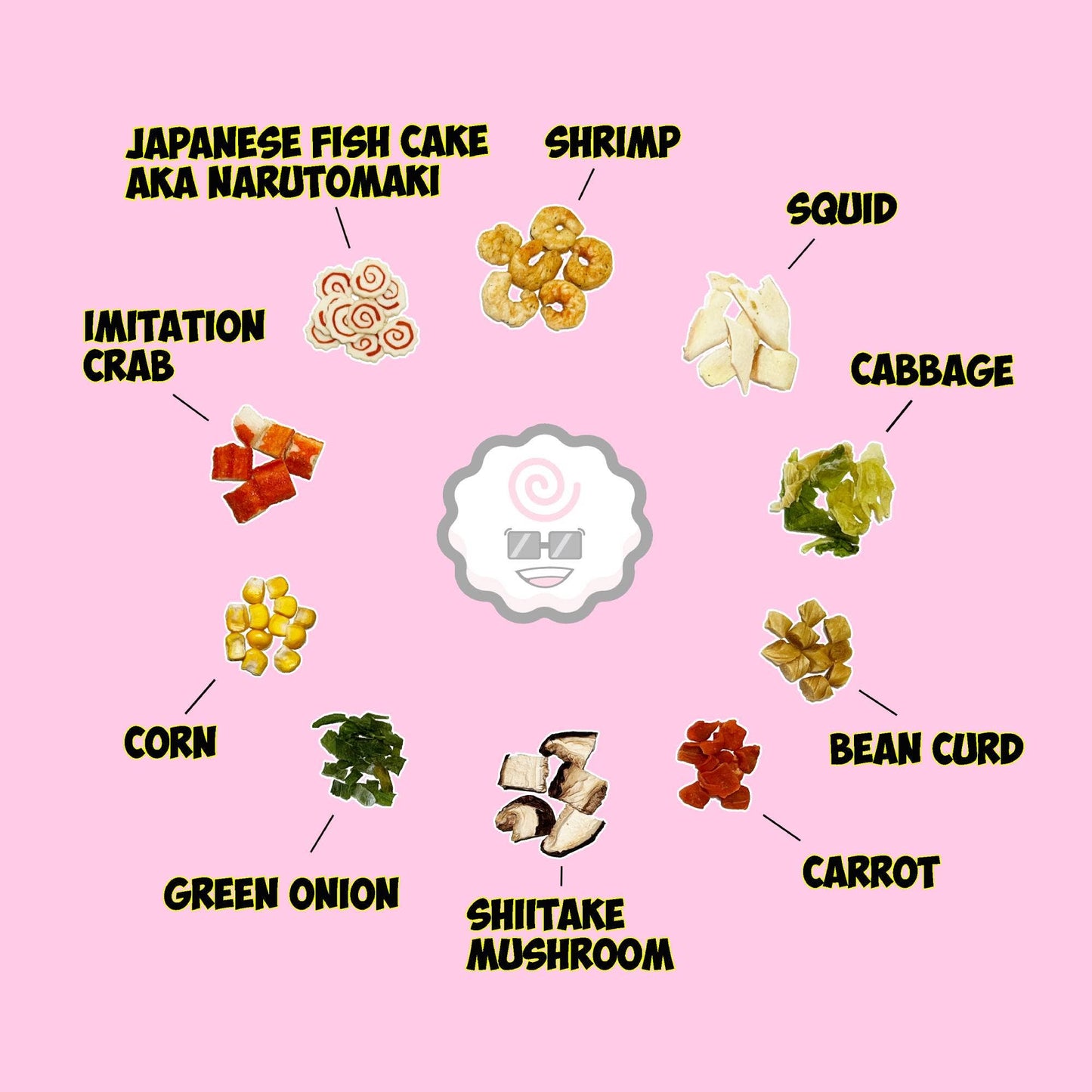 Classic Seafood and Vegetables Dried Toppings Mix - 14 oz