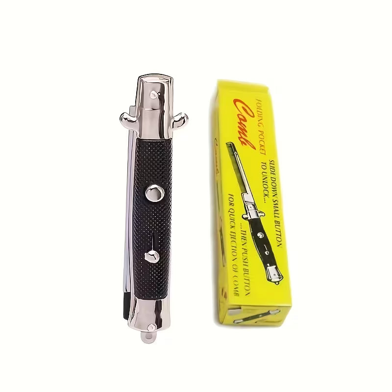 Folding Spring Comb - Fine-Toothed Portable Hair Styling Comb with Spring-Loaded Teeth