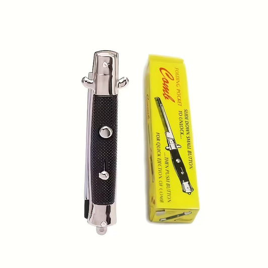 Folding Spring Comb - Fine-Toothed Portable Hair Styling Comb with Spring-Loaded Teeth
