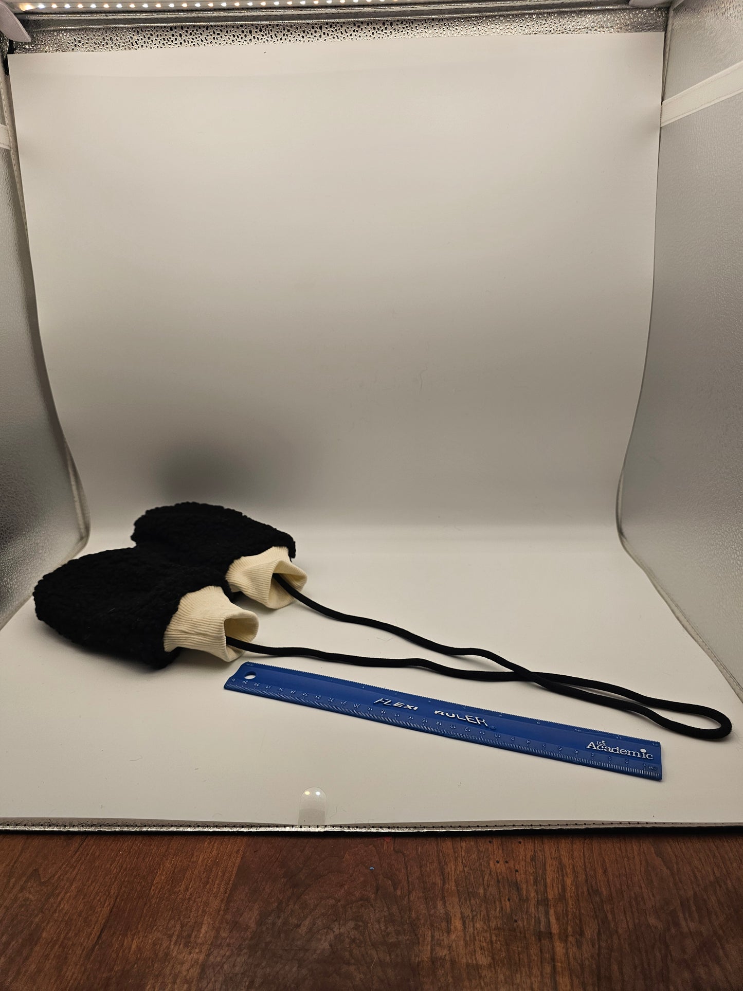 Black Sherpa Mittens Kids