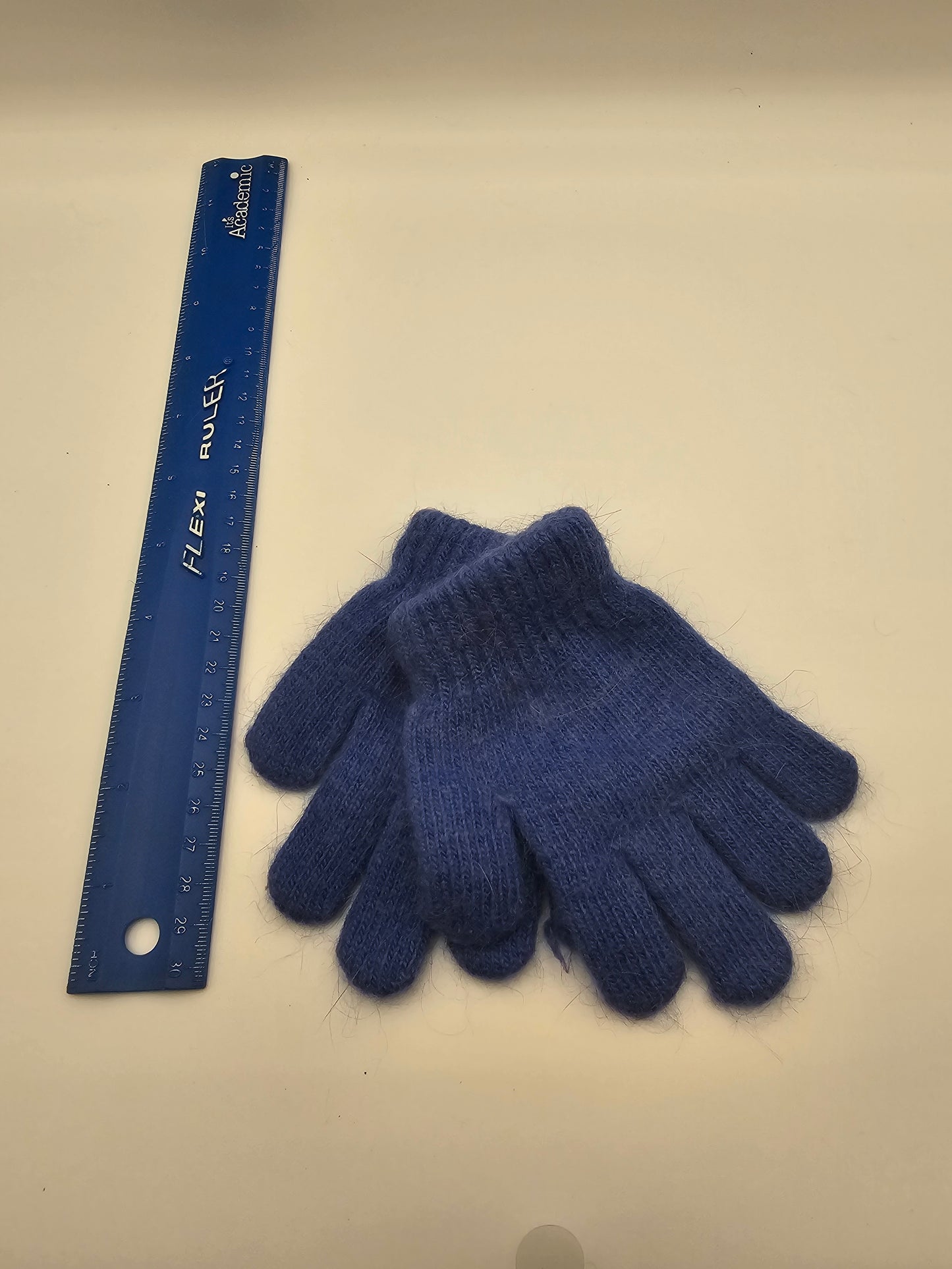 Angora Blue Stretchy Gloves Kids