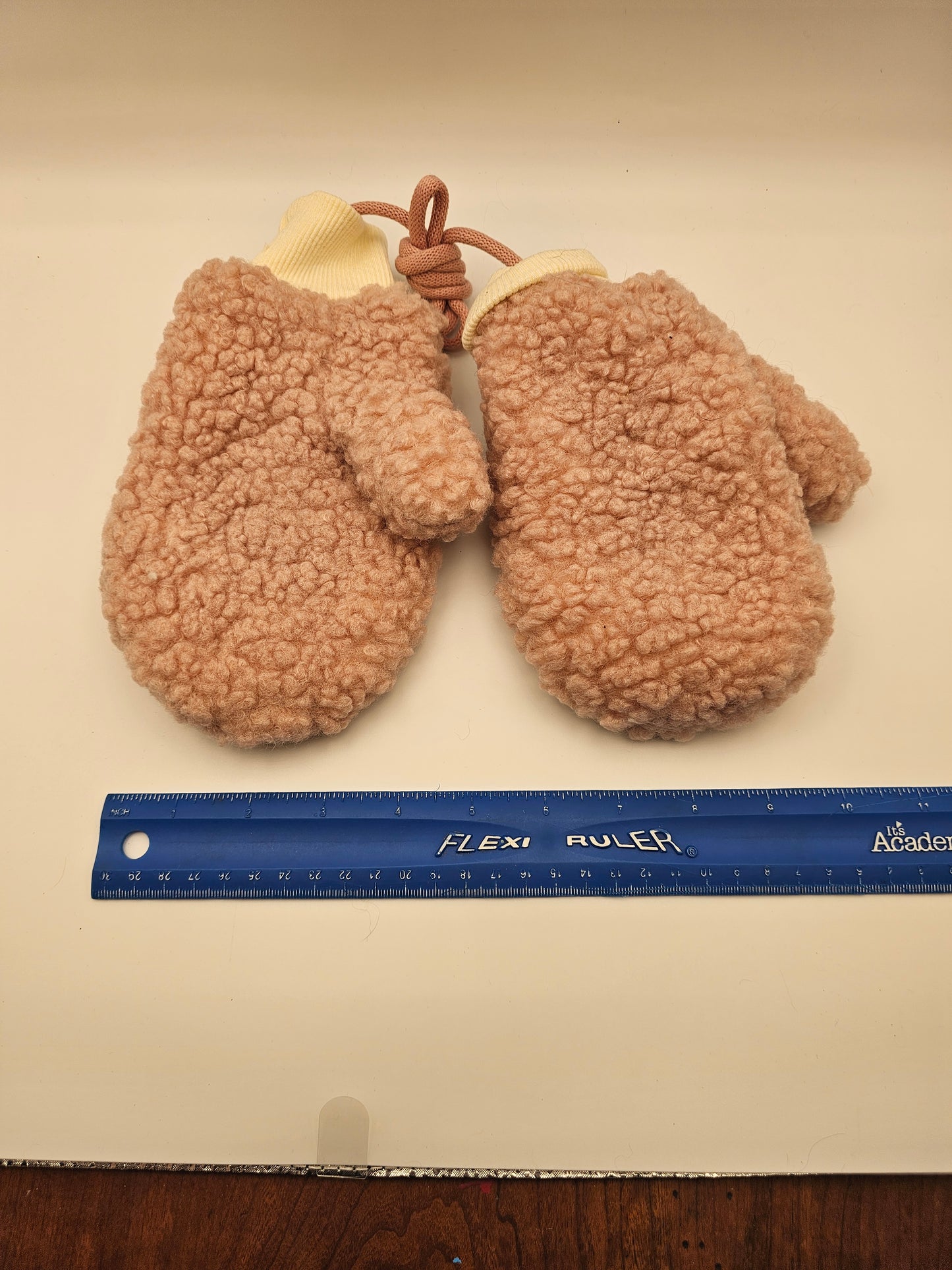 Pink Sherpa Mittens Kids
