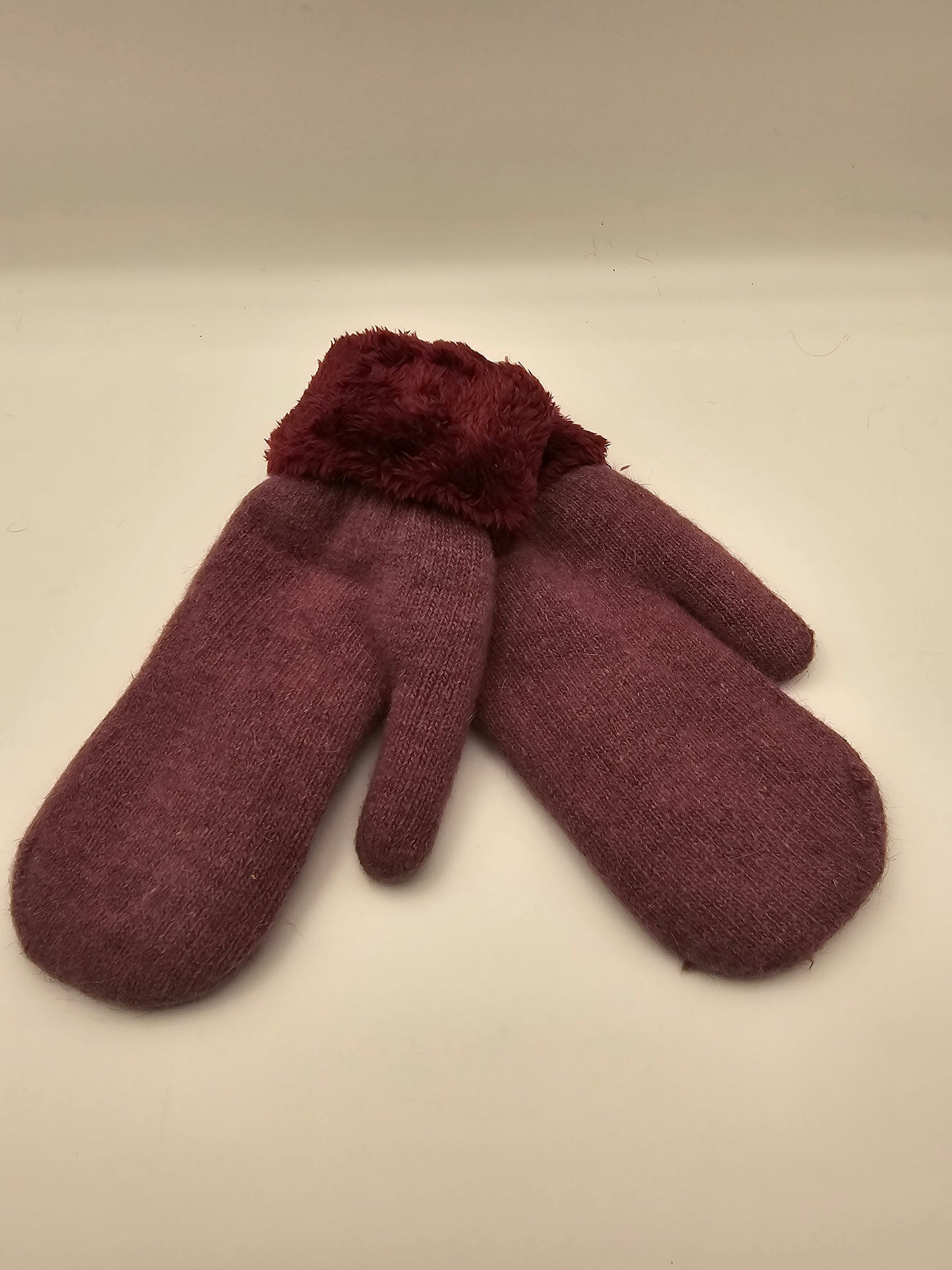 Angora Rabbit Fiber Mittens Adult Women 6x Warmer than Wool