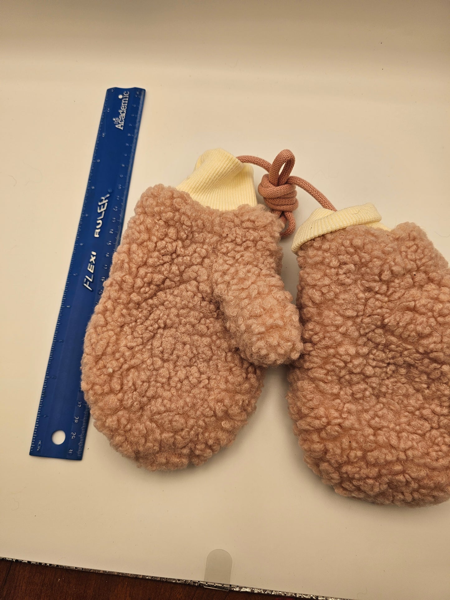 Pink Sherpa Mittens Kids