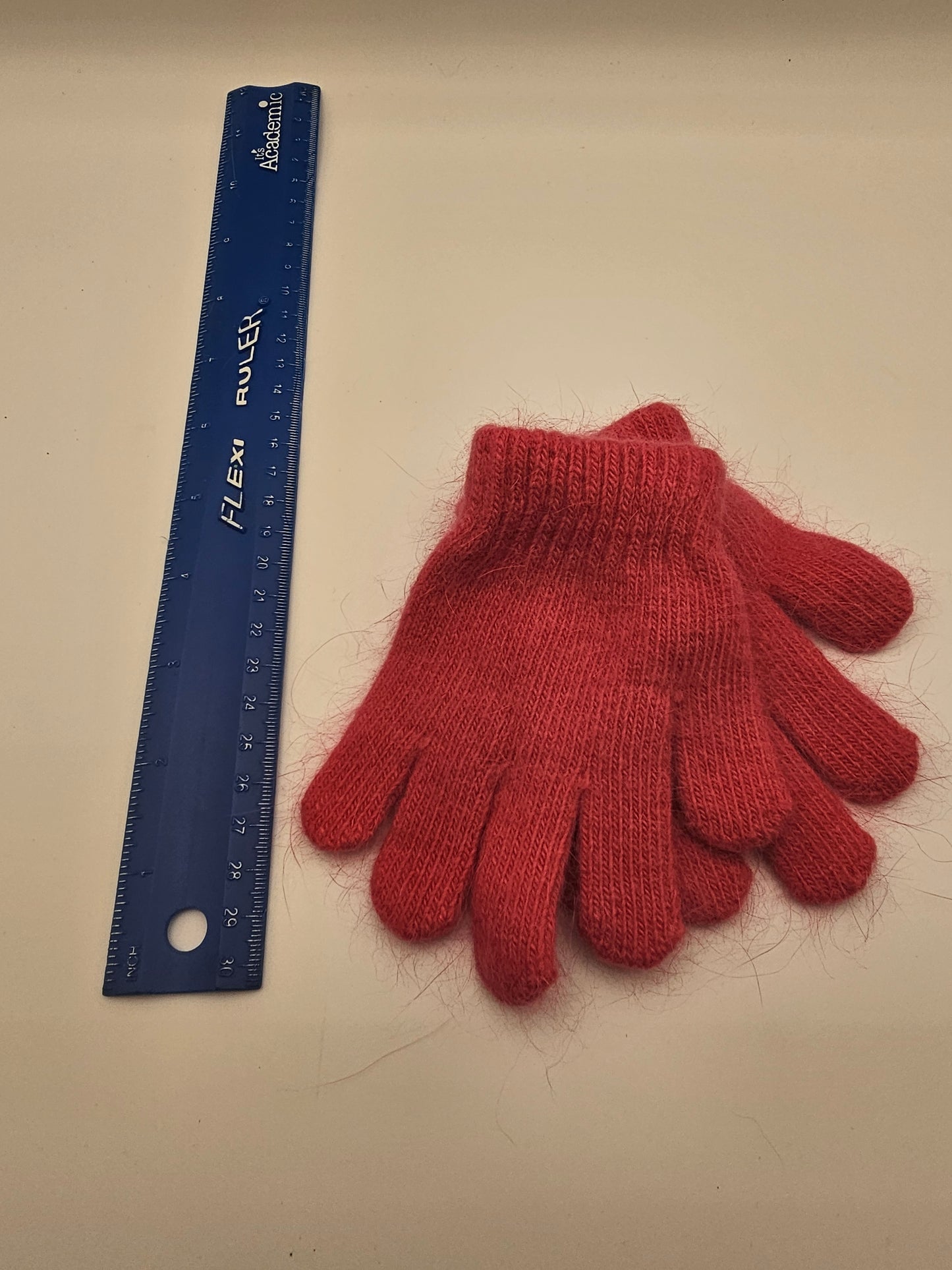 Angora Pink Stretchy Gloves Kids