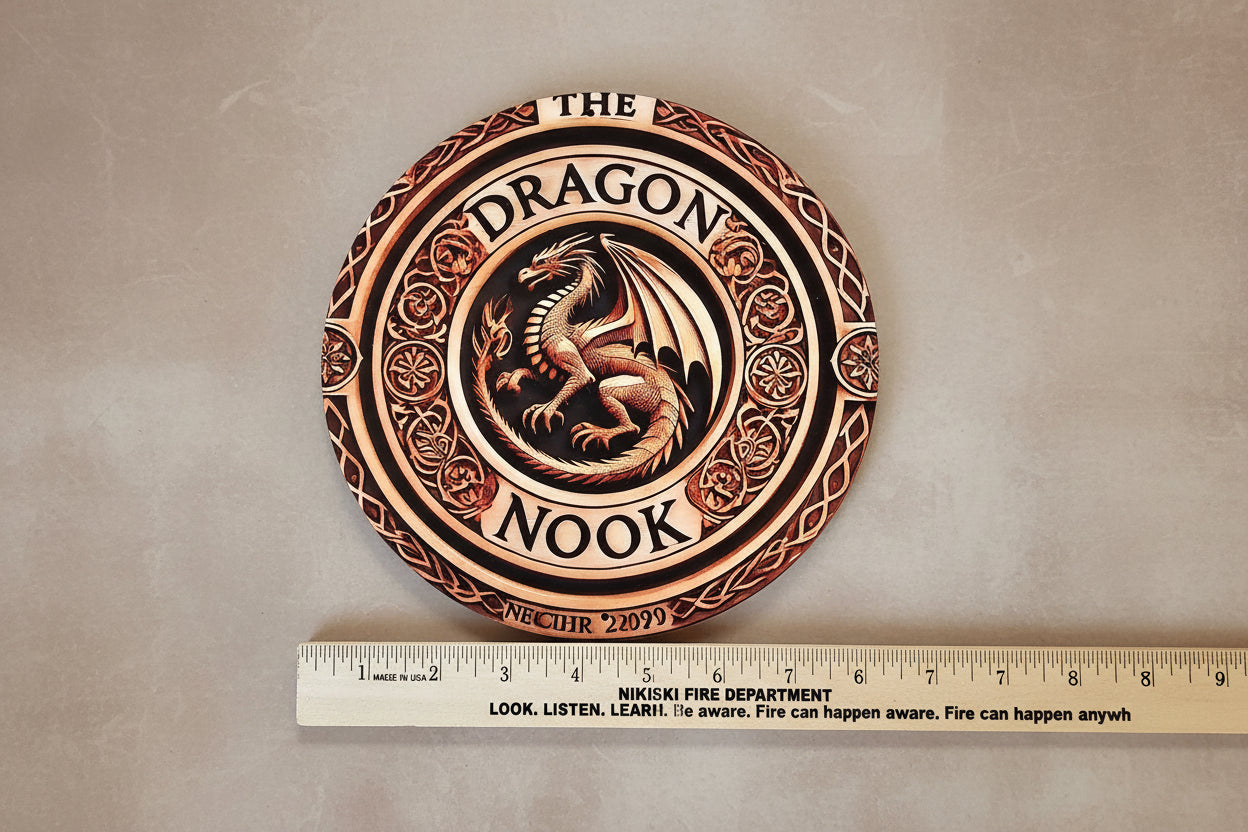 Dragon Nook Metal Sign