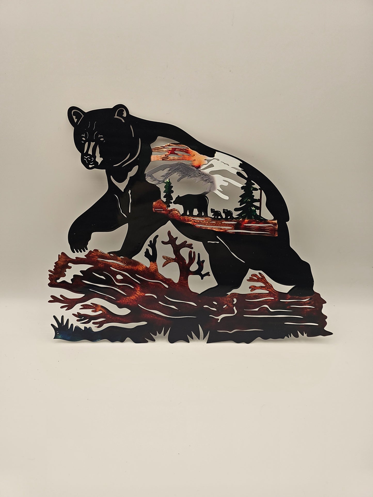 Metal Bear Landscape Sign
