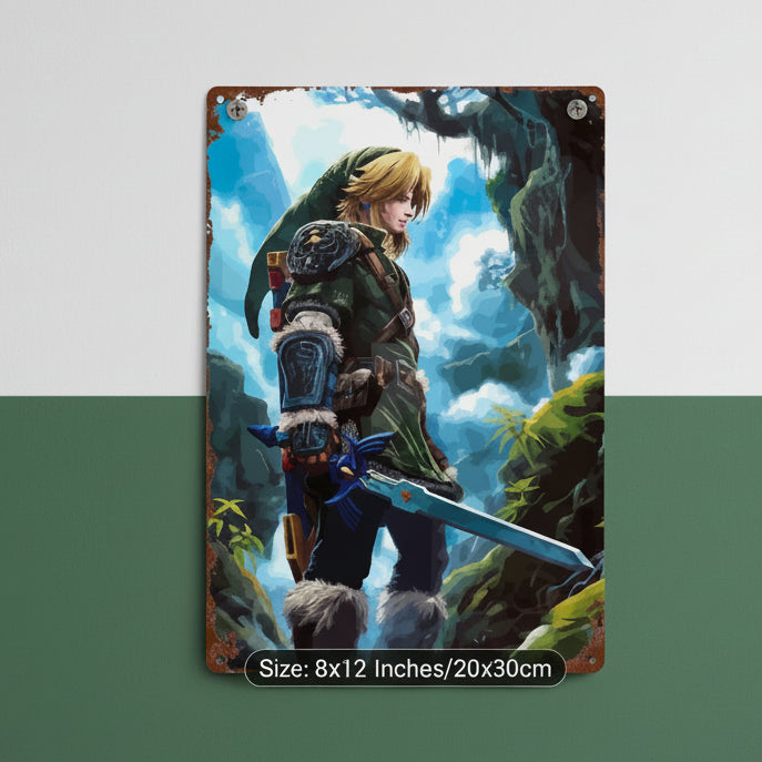 Link Metal Sign Zelda Artwork Decor