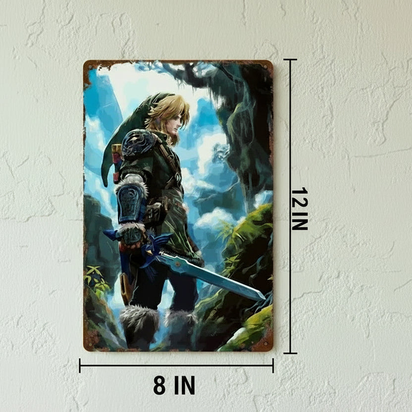 Link Metal Sign Zelda Artwork Decor