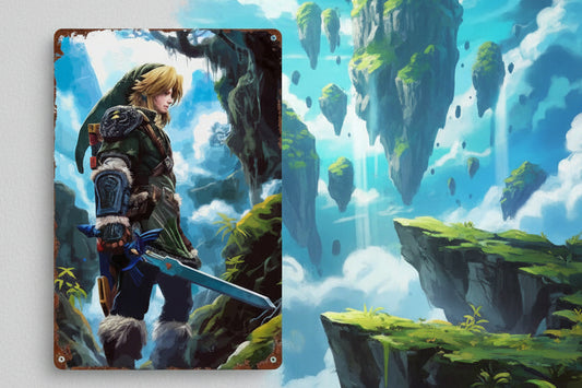 Link Metal Sign Zelda Artwork Decor