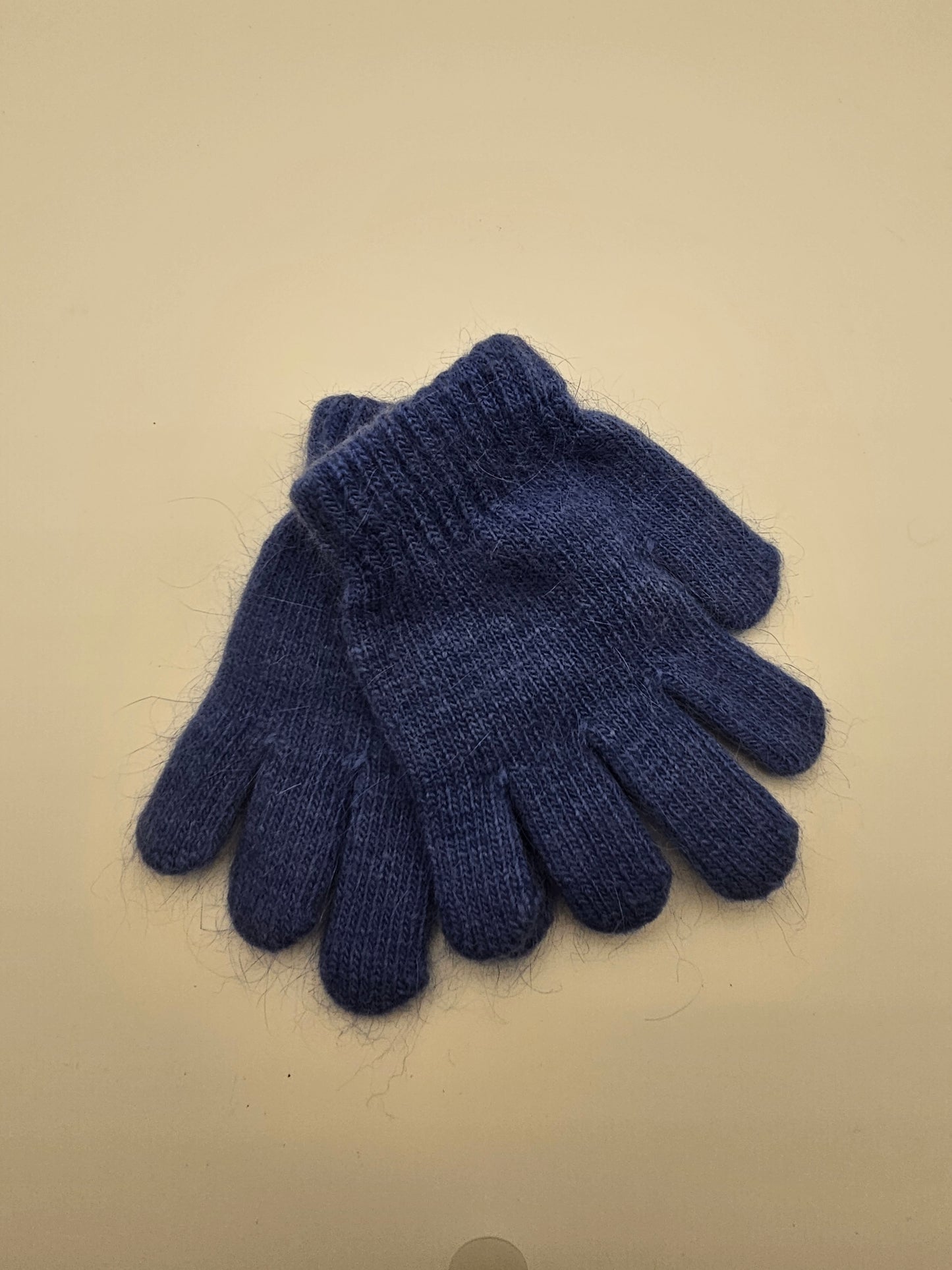 Angora Blue Stretchy Gloves Kids