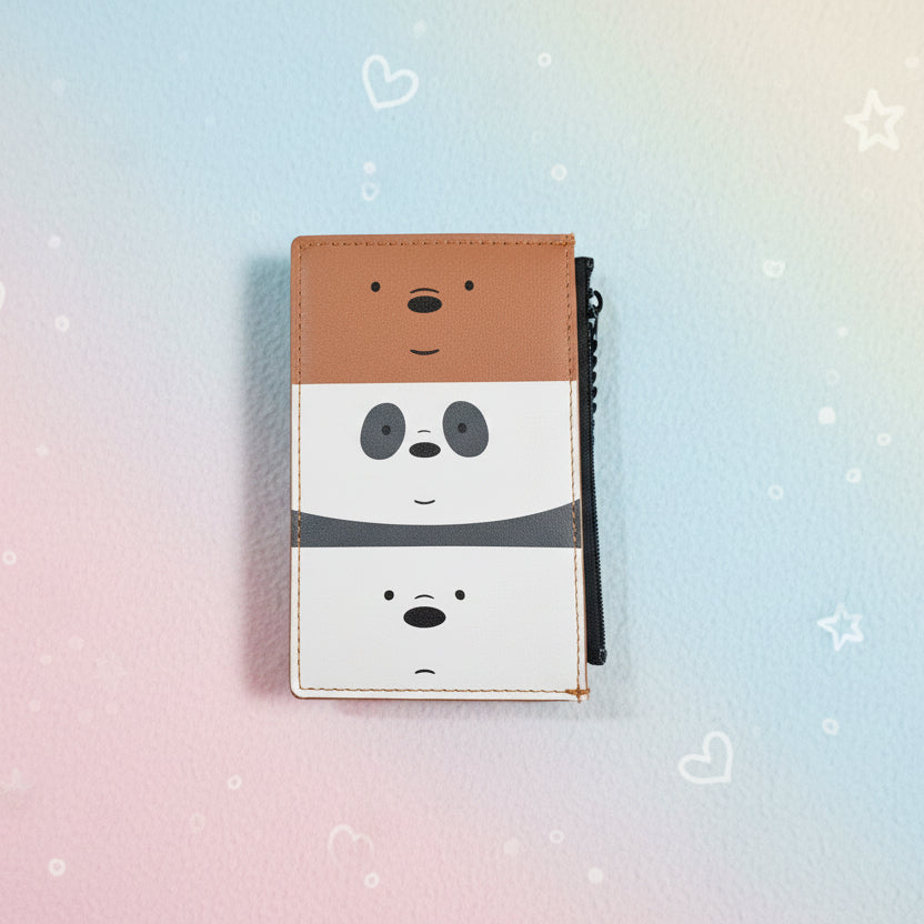 We Bare Bears Card Holder Wallet
