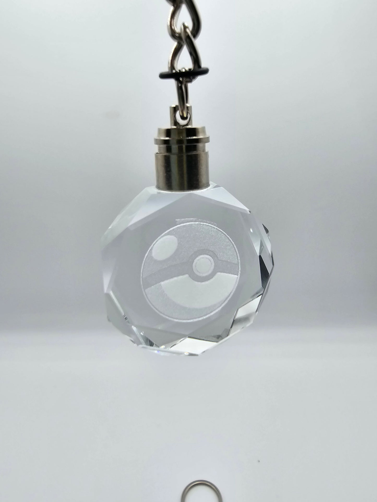 Light Up Pokeball Key Chain