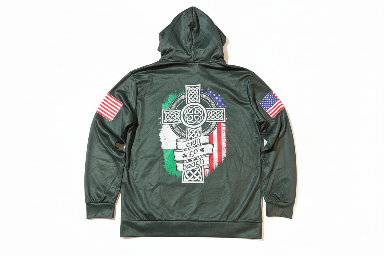 Irishman Hoodie "The devil whispers you can't withstand the storm, The Irishman Replies I am the Feckin' Storm"