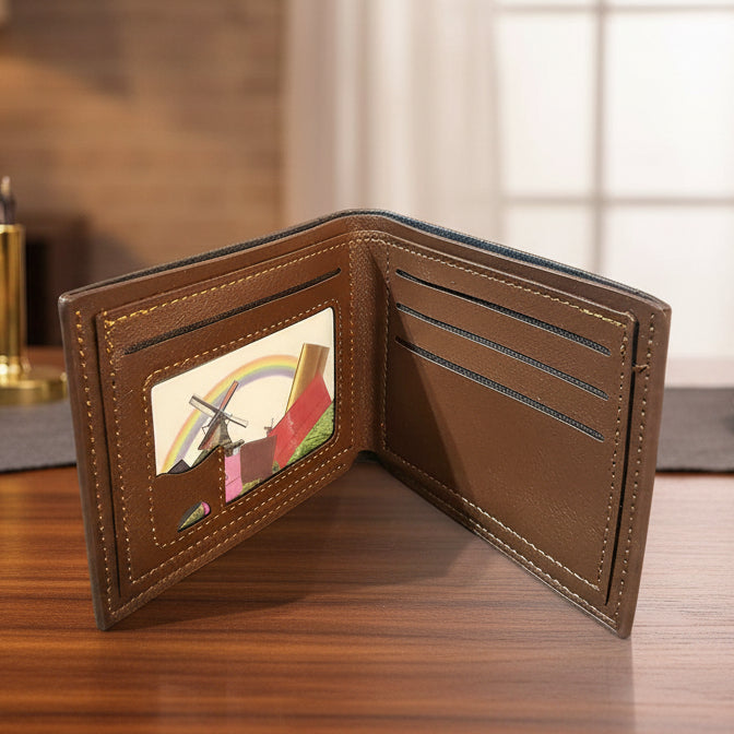 Tan Wallet with Skull Design