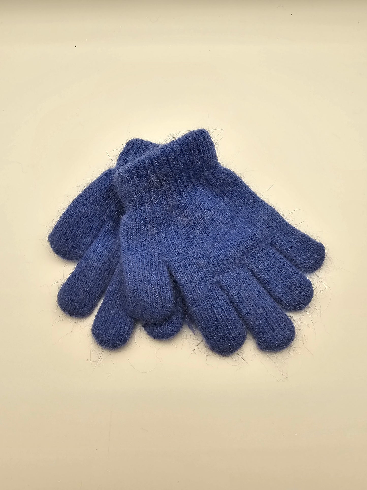 Angora Blue Stretchy Gloves Kids