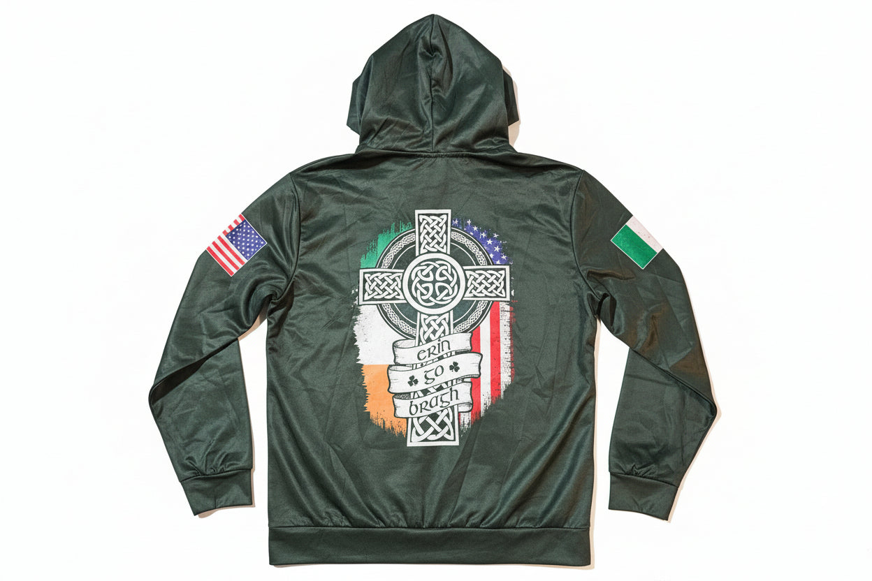 Irishman Hoodie "The devil whispers you can't withstand the storm, The Irishman Replies I am the Feckin' Storm"