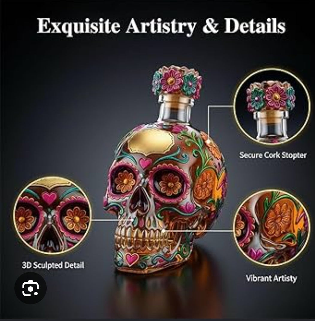 Surgar Skull-shaped Decanter