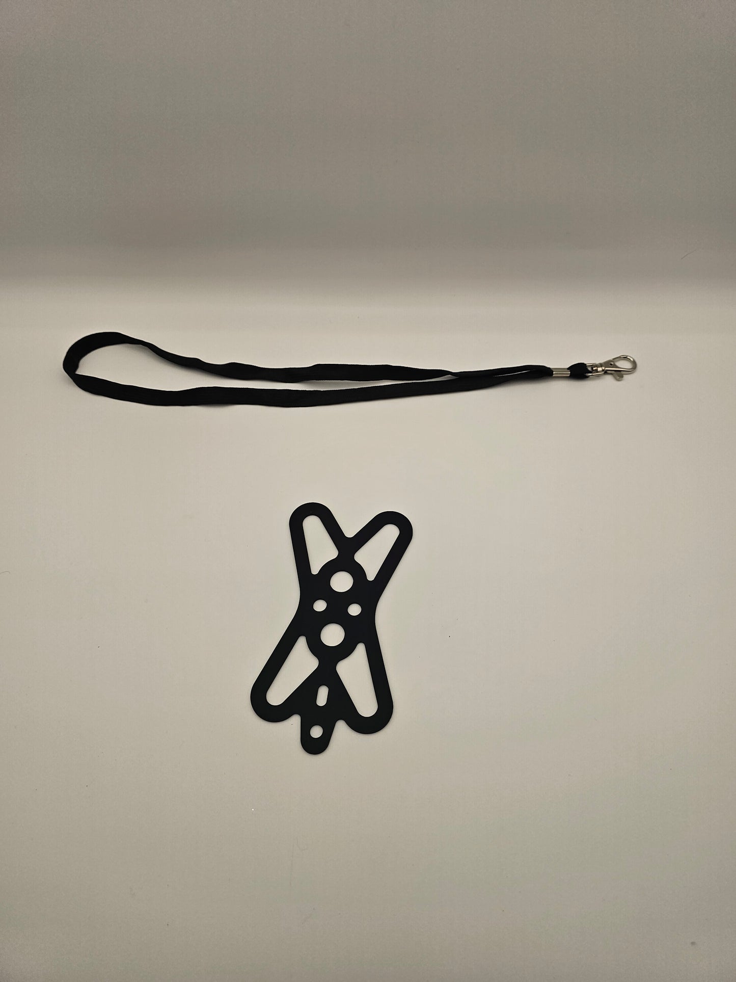 Universal Silicone Phone Holder Necklace Black