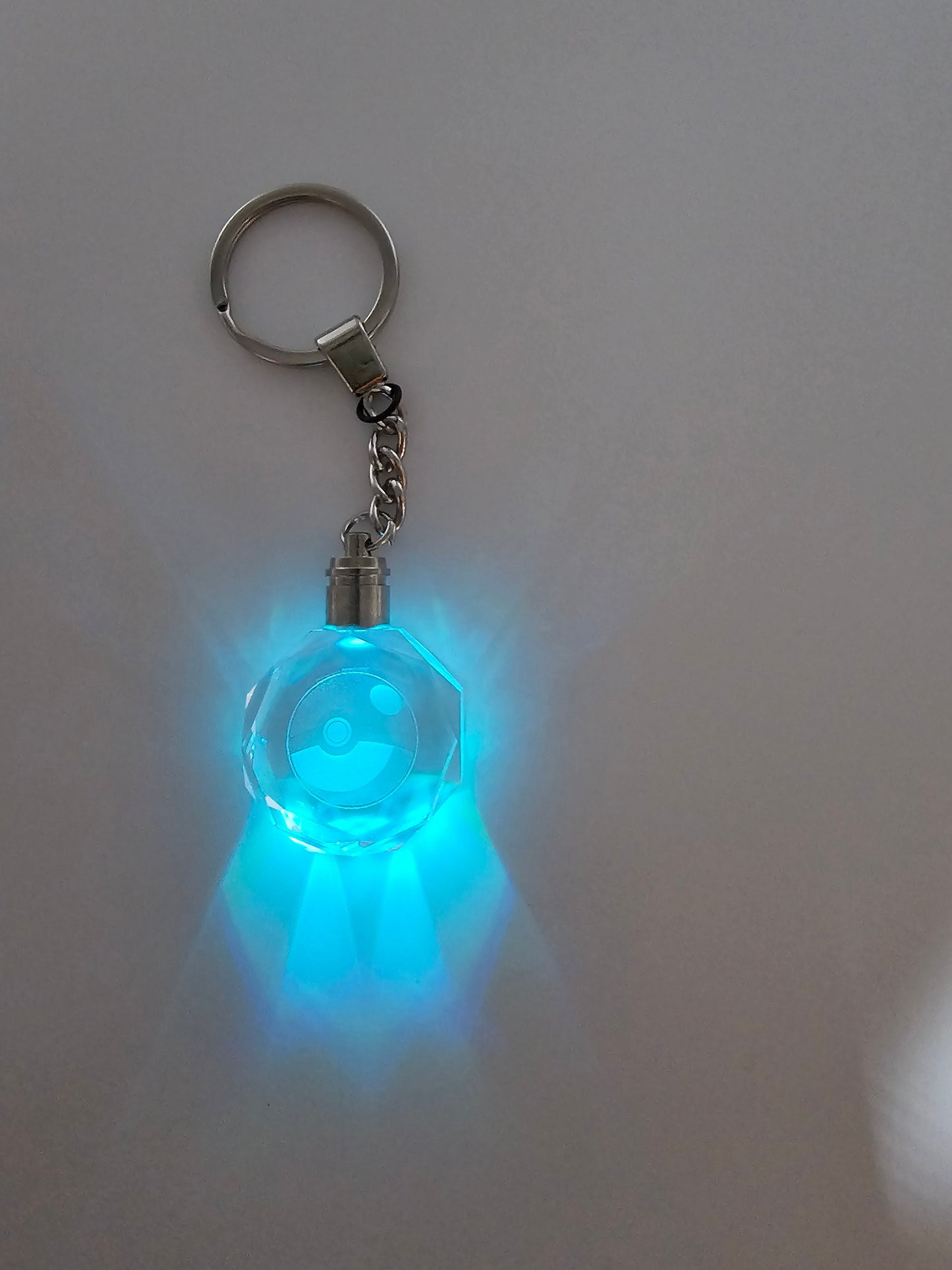 Light Up Pokeball Key Chain