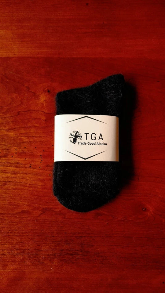 2 Pair Adult Angora Rabbit Fiber Socks